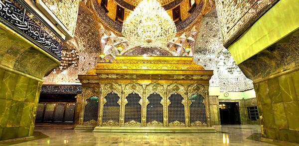 عکس داخل ضریح شش گوشه امام حسین