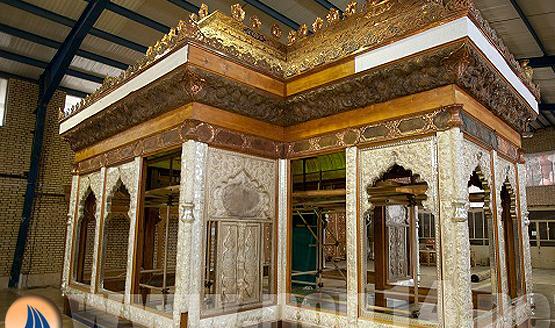 عکس داخل ضریح شش گوشه امام حسین