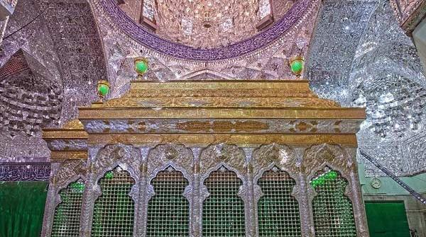 عکس داخل ضریح شش گوشه امام حسین