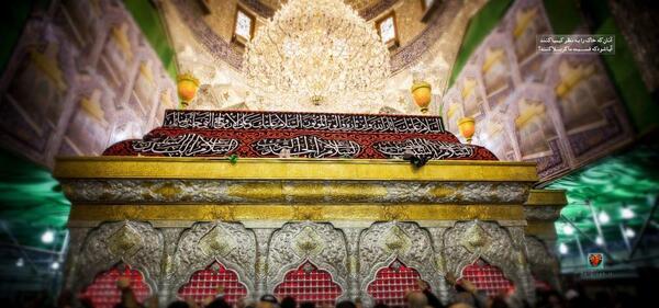 عکس داخل ضریح شش گوشه امام حسین
