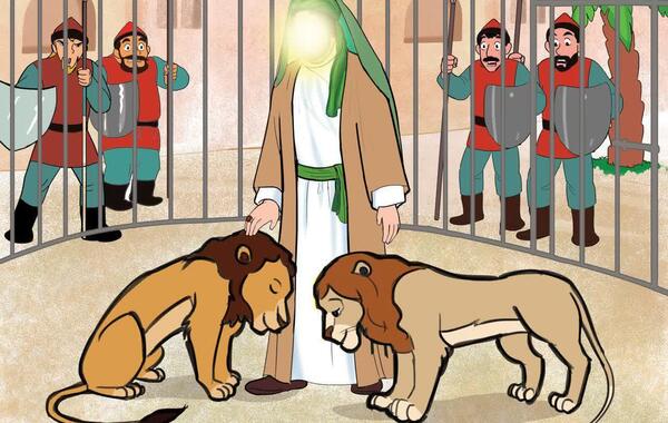 عکس نقاشی شیر در قفس