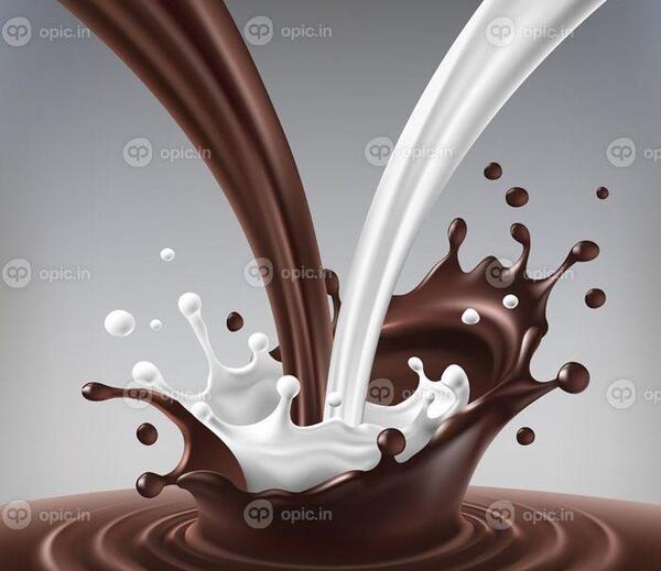 عکس شیر شکلاتی