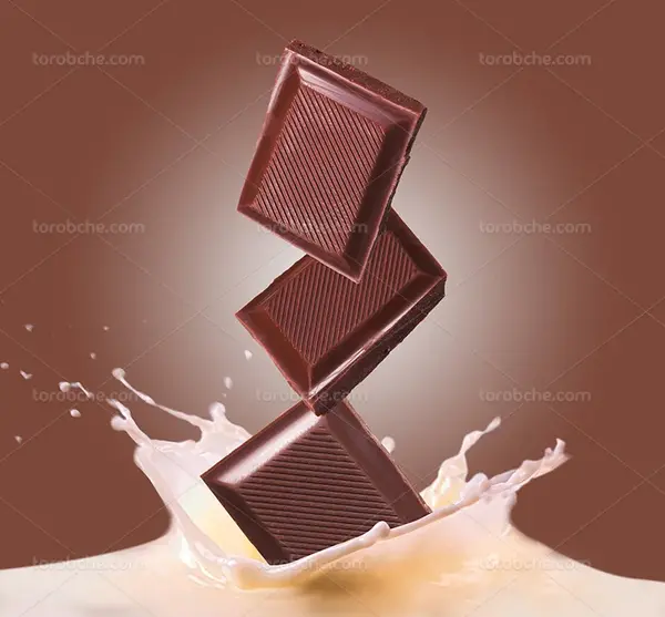عکس شیر و شکلات