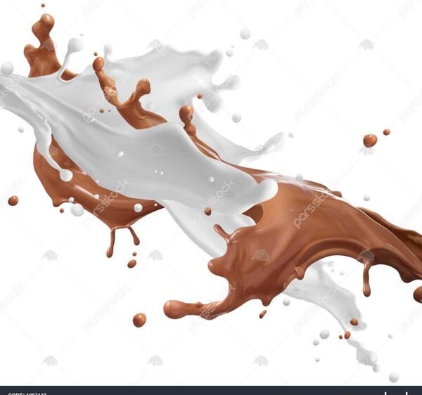 عکس شیر و شکلات