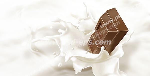 عکس شیر و شکلات