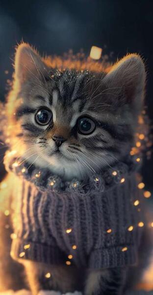 عکس صفحه ی گوشی گربه