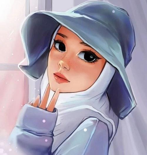عکس دختر کارتونی برای صفحه گوشی