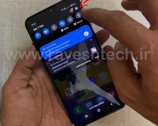 عکس گرفتن از صفحه گوشی سامسونگ a10