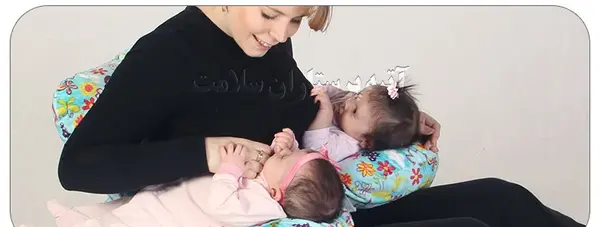 دوقلو عکس شیر مادر به بچه