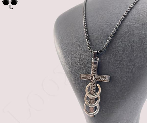 عکس گردنبند صلیب حلقه دار