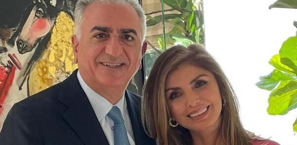 عکس شاهزاده رضا پهلوی و همسرش