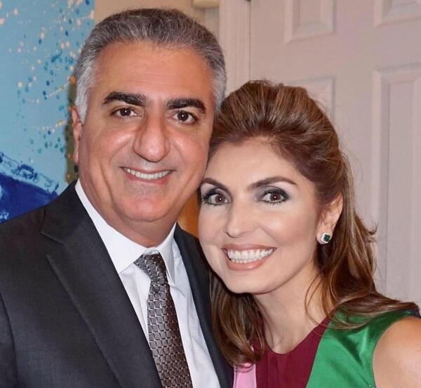 عکس شاهزاده رضا پهلوی و همسرش