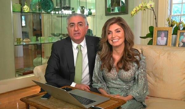 عکس شاهزاده رضا پهلوی و همسرش