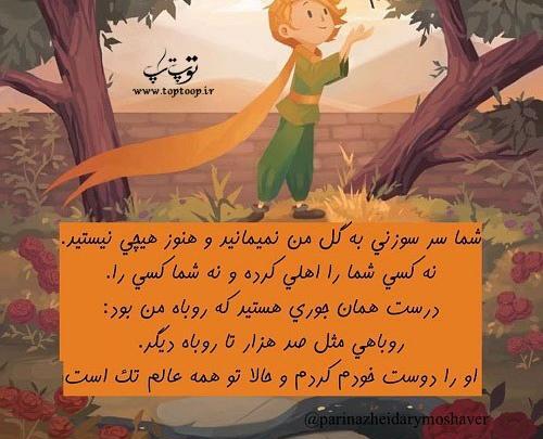 عکس نوشته شاهزاده کوچولو