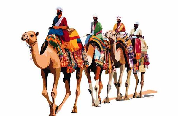 عکس شتر کاروان