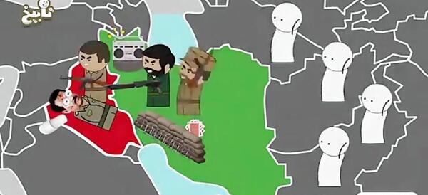عکس فرار شاه کارتونی