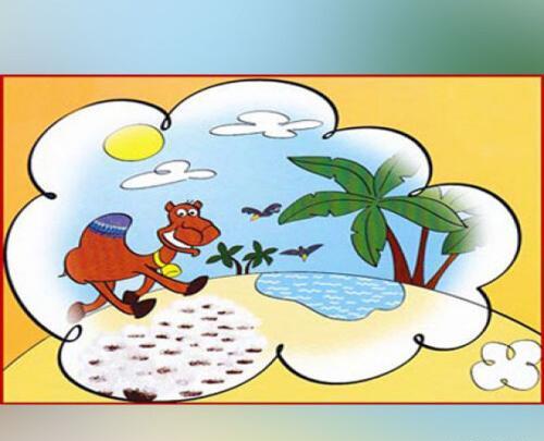 عکس ضرب المثل شتر در خواب بیند پنبه دانه