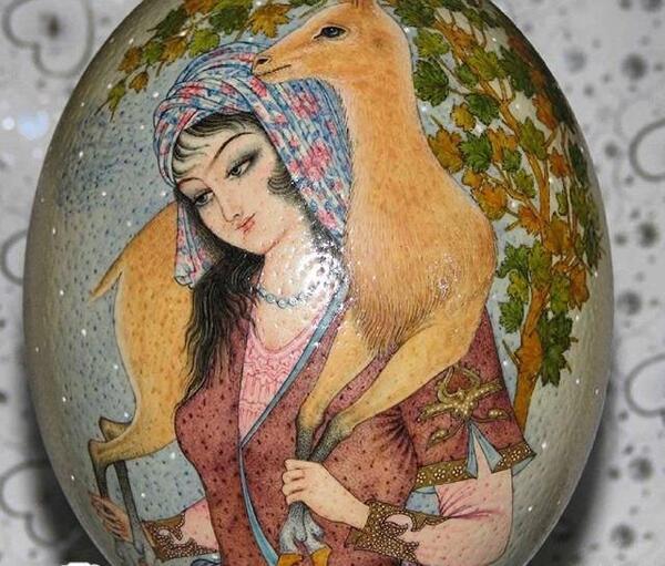 عکس شتر مرغ نقاشی