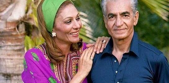 عکس شاه همسرش فرح