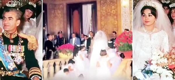 عکس شاه و همسرش فرح