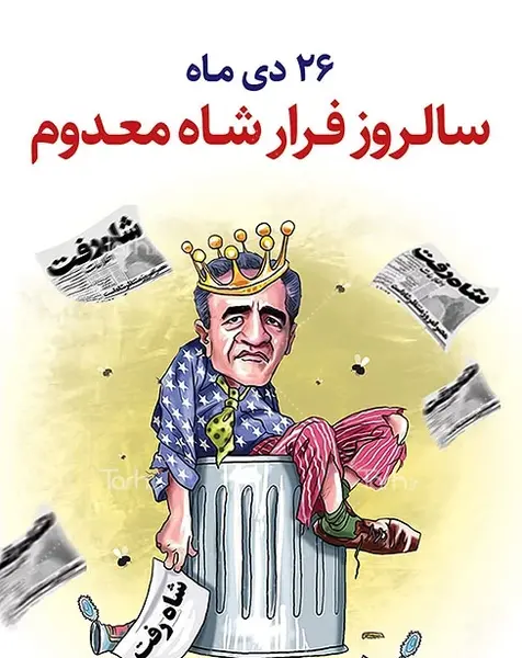 عکس کاریکاتور شاه رفت