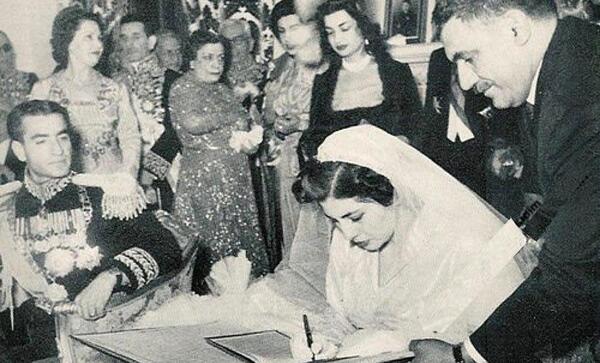 عکس عروسی شاه با ثریا
