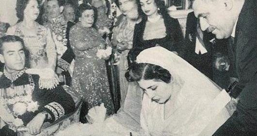 عکس عروسی شاه با ثریا