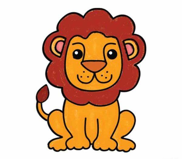 عکس شیر وحشی نقاشی