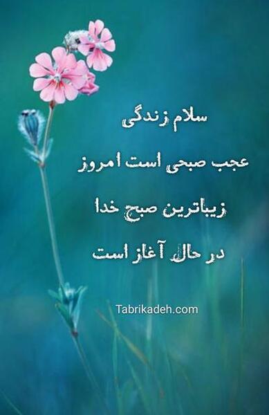 عکس صبح بخیر گفتن زیبا
