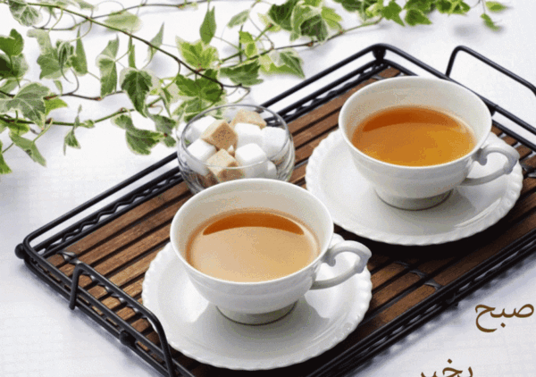 عکس صبح بخیر با فنجان قهوه