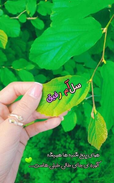 عکس سلام صبح بخیر پنج شنبه