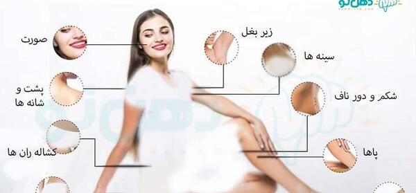 عکس اعضای بدن زن با اسم