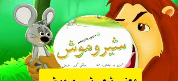 عکس درس شیر و موش