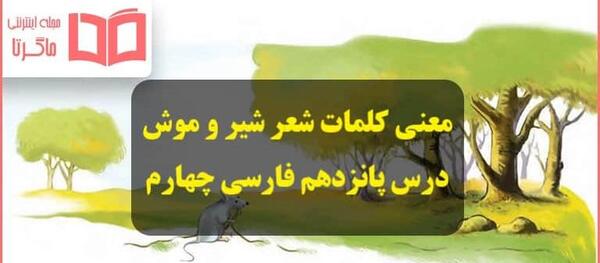 عکس درس شیر و موش