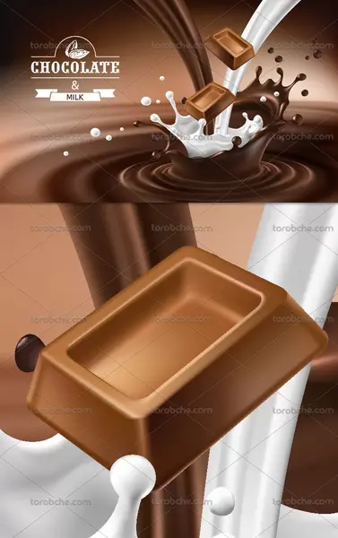 عکس نوشته شیر کاکائو
