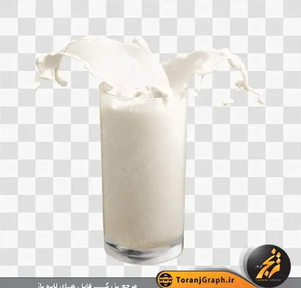 عکس شیر و لیوان