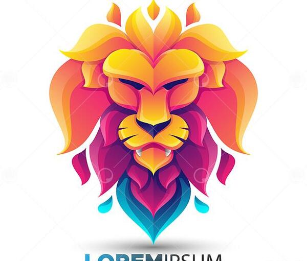 عکس گرافیکی شیر یالدار