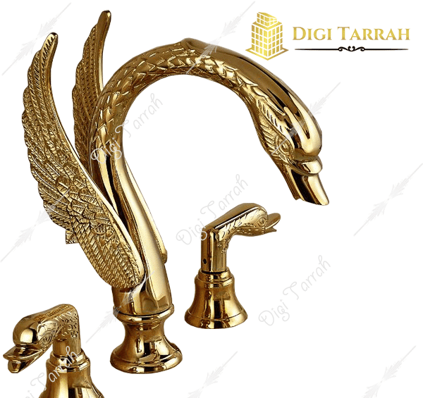 عکس شیر آب طلایی