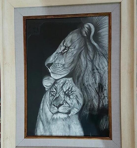 عکس نقاشی طراحی شیر