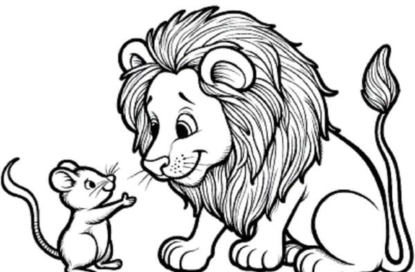 عکس نقاشی طراحی شیر