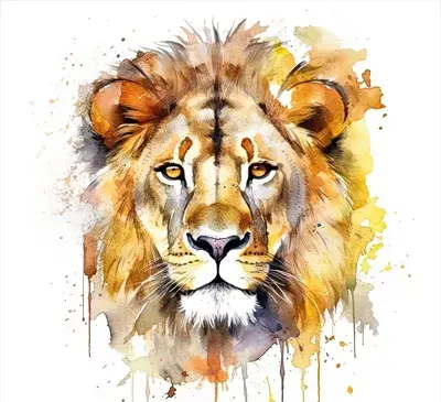 عکس نقاشی طراحی شیر