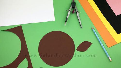 عکس شیر با کاغذ رنگی