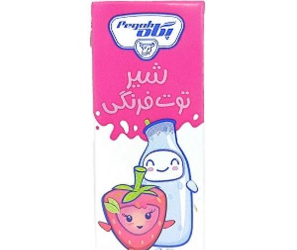 عکس شیر توت فرنگی پاکتی