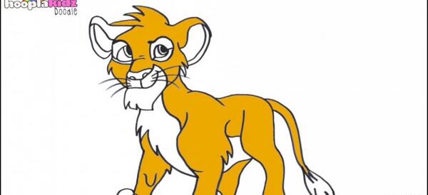 عکس شیر کارتونی برای نقاشی