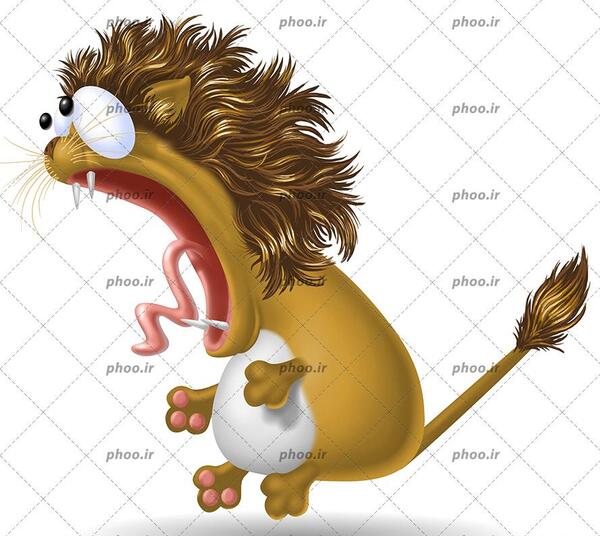 عکس شیر کارتونی برای نقاشی