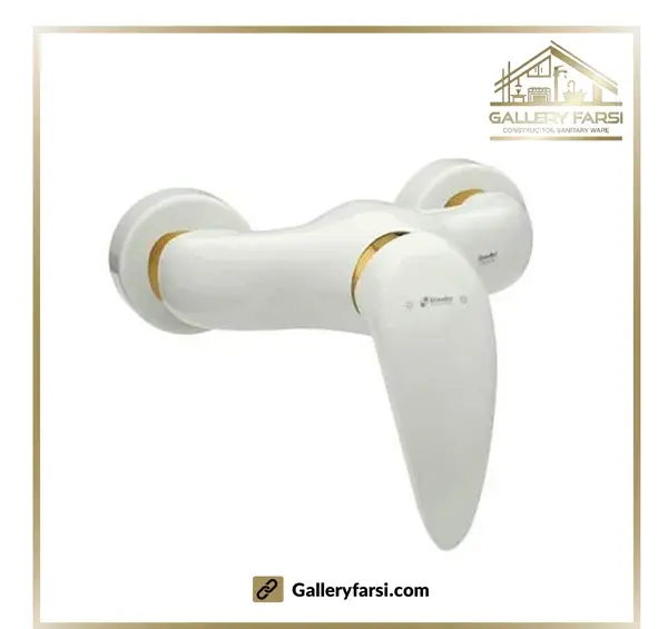 عکس شیرآلات سفید طلایی