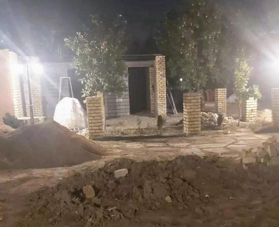 عکس شب باغ