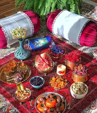 عکس سفره شب یلدا جدید