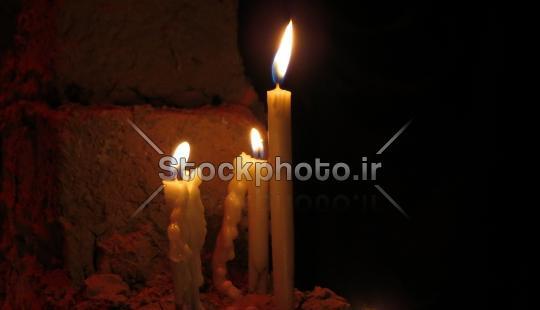عکس شمع شب شام غریبان