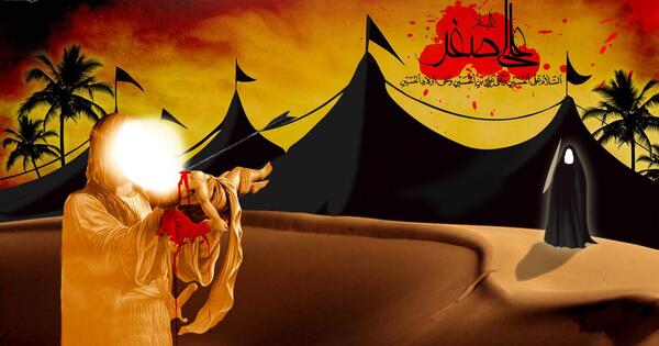 عکس نوشته شب هفتم محرم
